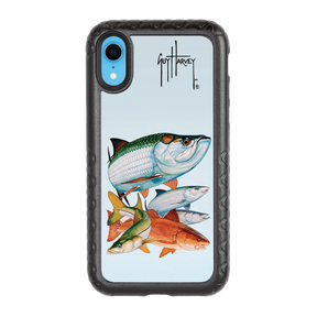 Guy Harvey Fortitude Series for Apple iPhone XR - Inshore Collage - Custom Case - OnyxBlack - cellhelmet