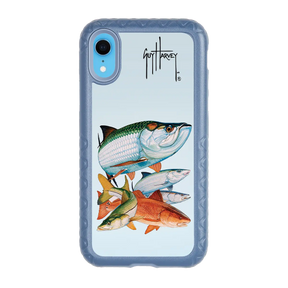 Guy Harvey Fortitude Series for Apple iPhone XR - Inshore Collage - Custom Case - SlateBlue - cellhelmet