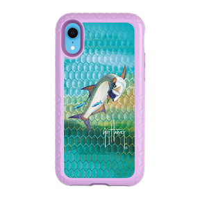 Guy Harvey Fortitude Series for Apple iPhone XR - Tarpon Skin - Custom Case - LilacBlossom - cellhelmet