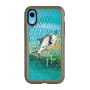 Guy Harvey Fortitude Series for Apple iPhone XR - Tarpon Skin - Custom Case - OliveDrabGreen - cellhelmet