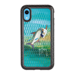 Guy Harvey Fortitude Series for Apple iPhone XR - Tarpon Skin - Custom Case - OnyxBlack - cellhelmet