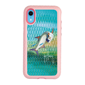 Guy Harvey Fortitude Series for Apple iPhone XR - Tarpon Skin - Custom Case - PinkMagnolia - cellhelmet