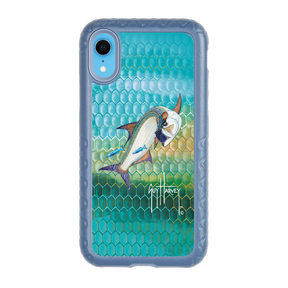 Guy Harvey Fortitude Series for Apple iPhone XR - Tarpon Skin - Custom Case - SlateBlue - cellhelmet