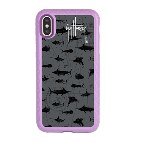 Guy Harvey Fortitude Series for Apple iPhone XS Max - Black Scribbler - Custom Case - LilacBlossom - cellhelmet