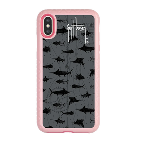 Guy Harvey Fortitude Series for Apple iPhone XS Max - Black Scribbler - Custom Case - PinkMagnolia - cellhelmet