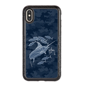 Guy Harvey Fortitude Series for Apple iPhone XS Max - Blue Camo - Custom Case - OnyxBlack - cellhelmet