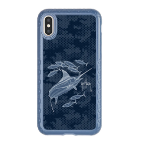 Guy Harvey Fortitude Series for Apple iPhone XS Max - Blue Camo - Custom Case - SlateBlue - cellhelmet