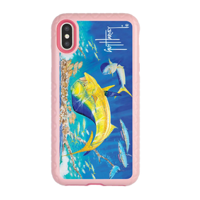 Guy Harvey Fortitude Series for Apple iPhone XS Max - Dolphin Oasis - Custom Case - PinkMagnolia - cellhelmet