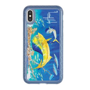 Guy Harvey Fortitude Series for Apple iPhone XS Max - Dolphin Oasis - Custom Case - SlateBlue - cellhelmet