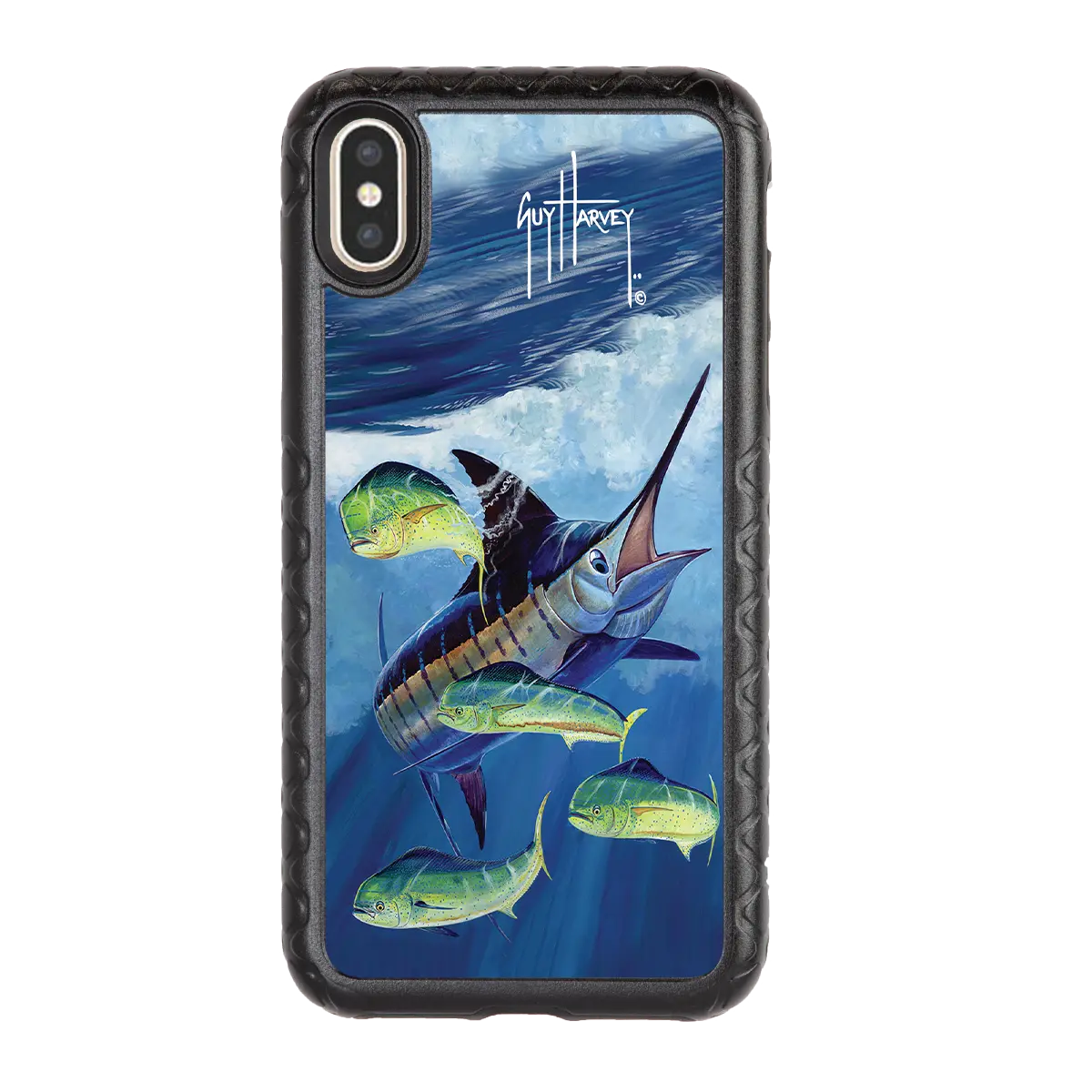 Guy Harvey Fortitude Series for Apple iPhone XS Max - Four Play - Custom Case - OnyxBlack - cellhelmet
