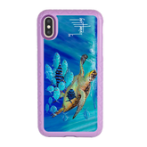Guy Harvey Fortitude Series for Apple iPhone XS Max - Hawksbill Caravan - Custom Case - LilacBlossom - cellhelmet