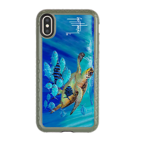 Guy Harvey Fortitude Series for Apple iPhone XS Max - Hawksbill Caravan - Custom Case - OliveDrabGreen - cellhelmet