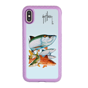 Guy Harvey Fortitude Series for Apple iPhone XS Max - Inshore Collage - Custom Case - LilacBlossom - cellhelmet