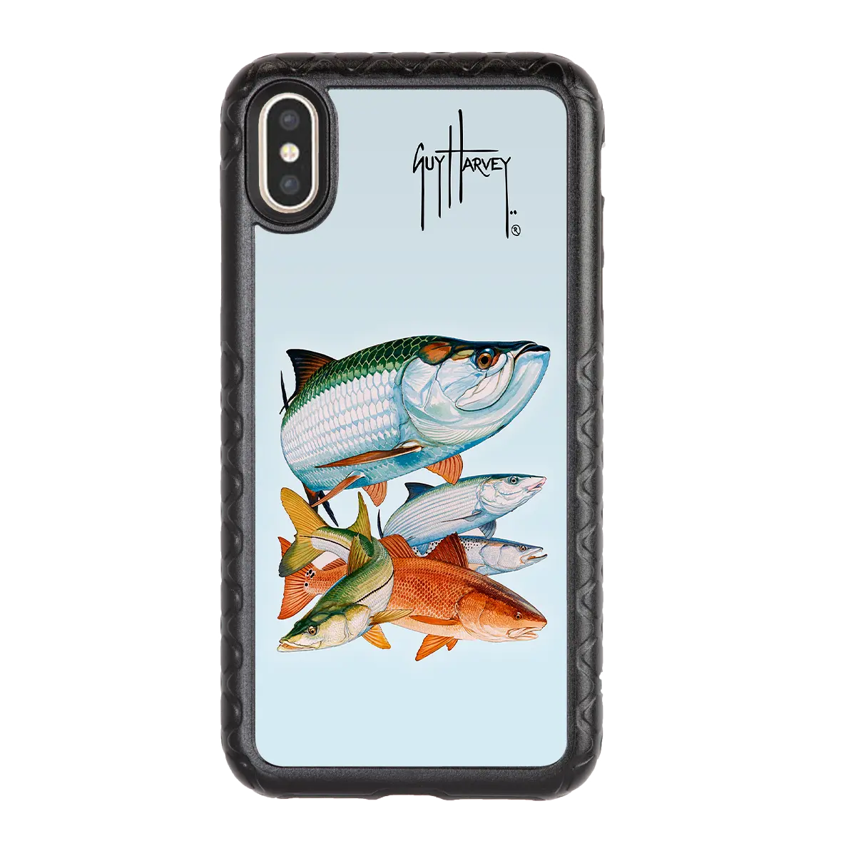 Guy Harvey Fortitude Series for Apple iPhone XS Max - Inshore Collage - Custom Case - OnyxBlack - cellhelmet