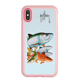 Guy Harvey Fortitude Series for Apple iPhone XS Max - Inshore Collage - Custom Case - PinkMagnolia - cellhelmet