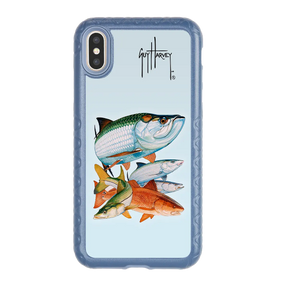 Guy Harvey Fortitude Series for Apple iPhone XS Max - Inshore Collage - Custom Case - SlateBlue - cellhelmet