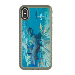 Guy Harvey Fortitude Series for Apple iPhone XS Max - Manatee Pass - Custom Case - OliveDrabGreen - cellhelmet