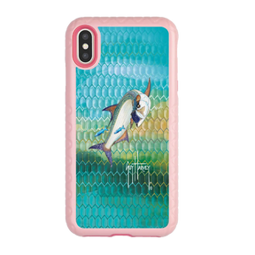 Guy Harvey Fortitude Series for Apple iPhone XS Max - Tarpon Skin - Custom Case - PinkMagnolia - cellhelmet