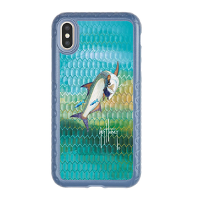 Guy Harvey Fortitude Series for Apple iPhone XS Max - Tarpon Skin - Custom Case - SlateBlue - cellhelmet