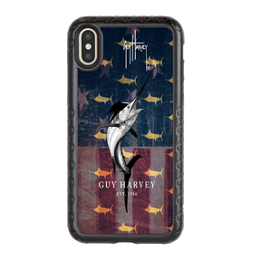 Guy Harvey Fortitude Series for Apple iPhone XS/X - American Marlin - Custom Case - OnyxBlack - cellhelmet