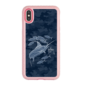 Guy Harvey Fortitude Series for Apple iPhone XS/X - Blue Camo - Custom Case - PinkMagnolia - cellhelmet