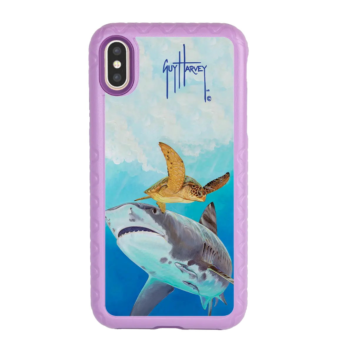 Guy Harvey Fortitude Series for Apple iPhone XS/X - Eye of the Tiger - Custom Case - LilacBlossom - cellhelmet