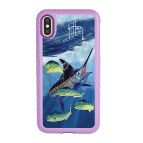 Guy Harvey Fortitude Series for Apple iPhone XS/X - Four Play - Custom Case - LilacBlossom - cellhelmet