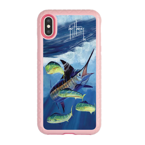 Guy Harvey Fortitude Series for Apple iPhone XS/X - Four Play - Custom Case - PinkMagnolia - cellhelmet