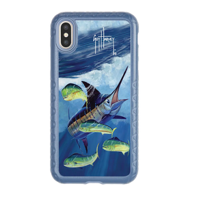 Guy Harvey Fortitude Series for Apple iPhone XS/X - Four Play - Custom Case - SlateBlue - cellhelmet