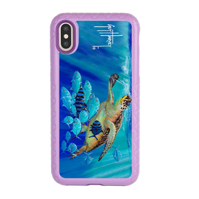 Guy Harvey Fortitude Series for Apple iPhone XS/X - Hawksbill Caravan - Custom Case - LilacBlossom - cellhelmet