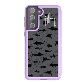 Guy Harvey Fortitude Series for Samsung Galaxy S21 - Black Scribbler - Custom Case - LilacBlossom - cellhelmet