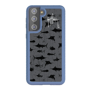 Guy Harvey Fortitude Series for Samsung Galaxy S21 - Black Scribbler - Custom Case - SlateBlue - cellhelmet