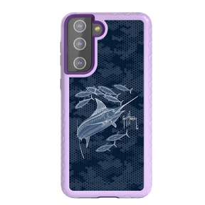 Guy Harvey Fortitude Series for Samsung Galaxy S21 - Blue Camo - Custom Case - LilacBlossom - cellhelmet