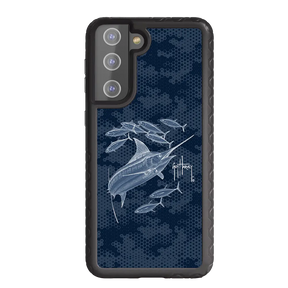 Guy Harvey Fortitude Series for Samsung Galaxy S21 - Blue Camo - Custom Case - OnyxBlack - cellhelmet