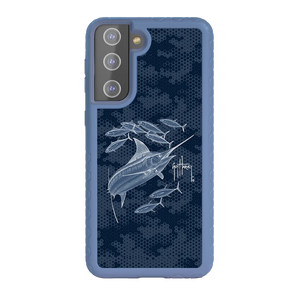 Guy Harvey Fortitude Series for Samsung Galaxy S21 - Blue Camo - Custom Case - SlateBlue - cellhelmet