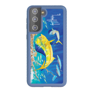 Guy Harvey Fortitude Series for Samsung Galaxy S21 - Dolphin Oasis - Custom Case - SlateBlue - cellhelmet