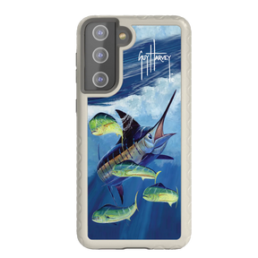 Guy Harvey Fortitude Series for Samsung Galaxy S21 - Four Play - Custom Case - Gray - cellhelmet