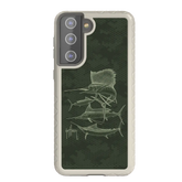 Guy Harvey Fortitude Series for Samsung Galaxy S21 - Green Camo - Custom Case - Gray - cellhelmet