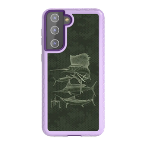 Guy Harvey Fortitude Series for Samsung Galaxy S21 - Green Camo - Custom Case - LilacBlossom - cellhelmet