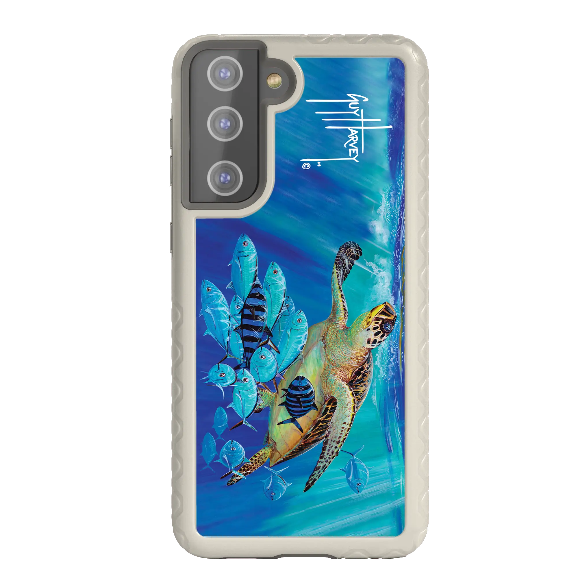 Guy Harvey Fortitude Series for Samsung Galaxy S21 - Hawksbill Caravan - Custom Case - Gray - cellhelmet