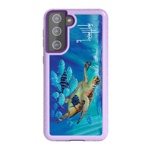 Guy Harvey Fortitude Series for Samsung Galaxy S21 - Hawksbill Caravan - Custom Case - LilacBlossom - cellhelmet