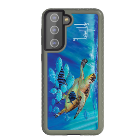 Guy Harvey Fortitude Series for Samsung Galaxy S21 - Hawksbill Caravan - Custom Case - OliveDrabGreen - cellhelmet