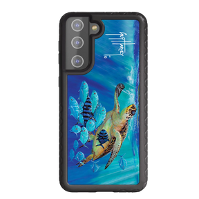 Guy Harvey Fortitude Series for Samsung Galaxy S21 - Hawksbill Caravan - Custom Case - OnyxBlack - cellhelmet