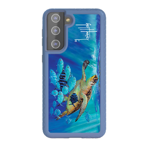 Guy Harvey Fortitude Series for Samsung Galaxy S21 - Hawksbill Caravan - Custom Case - SlateBlue - cellhelmet