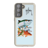 Guy Harvey Fortitude Series for Samsung Galaxy S21 - Inshore Collage - Custom Case - Gray - cellhelmet