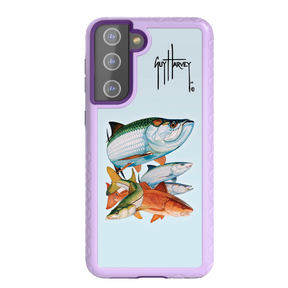Guy Harvey Fortitude Series for Samsung Galaxy S21 - Inshore Collage - Custom Case - LilacBlossom - cellhelmet