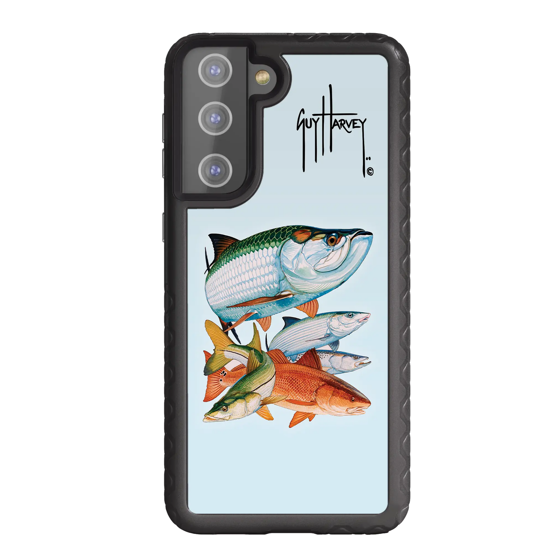 Guy Harvey Fortitude Series for Samsung Galaxy S21 - Inshore Collage - Custom Case - OnyxBlack - cellhelmet