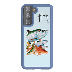 Guy Harvey Fortitude Series for Samsung Galaxy S21 - Inshore Collage - Custom Case - SlateBlue - cellhelmet