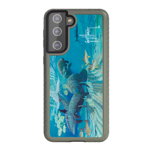 Guy Harvey Fortitude Series for Samsung Galaxy S21 - Manatee Pass - Custom Case - OliveDrabGreen - cellhelmet
