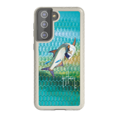 Guy Harvey Fortitude Series for Samsung Galaxy S21 - Tarpon Skin - Custom Case - Gray - cellhelmet
